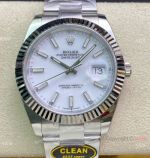 Clean Factory Rolex Datejust II 41 3235 904L White Dial Oyster Bracelet Clean Datejust Watch